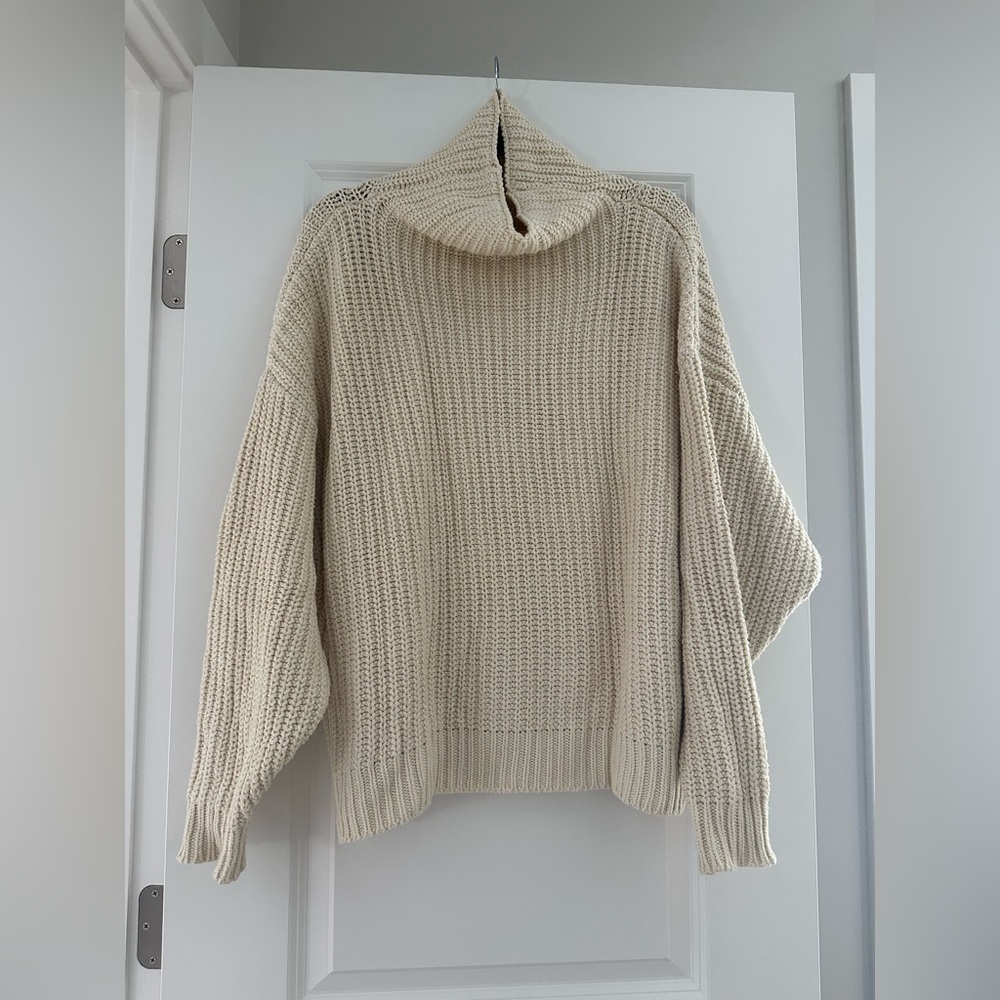 Free People Swim Too Deep Sweater in Ivory